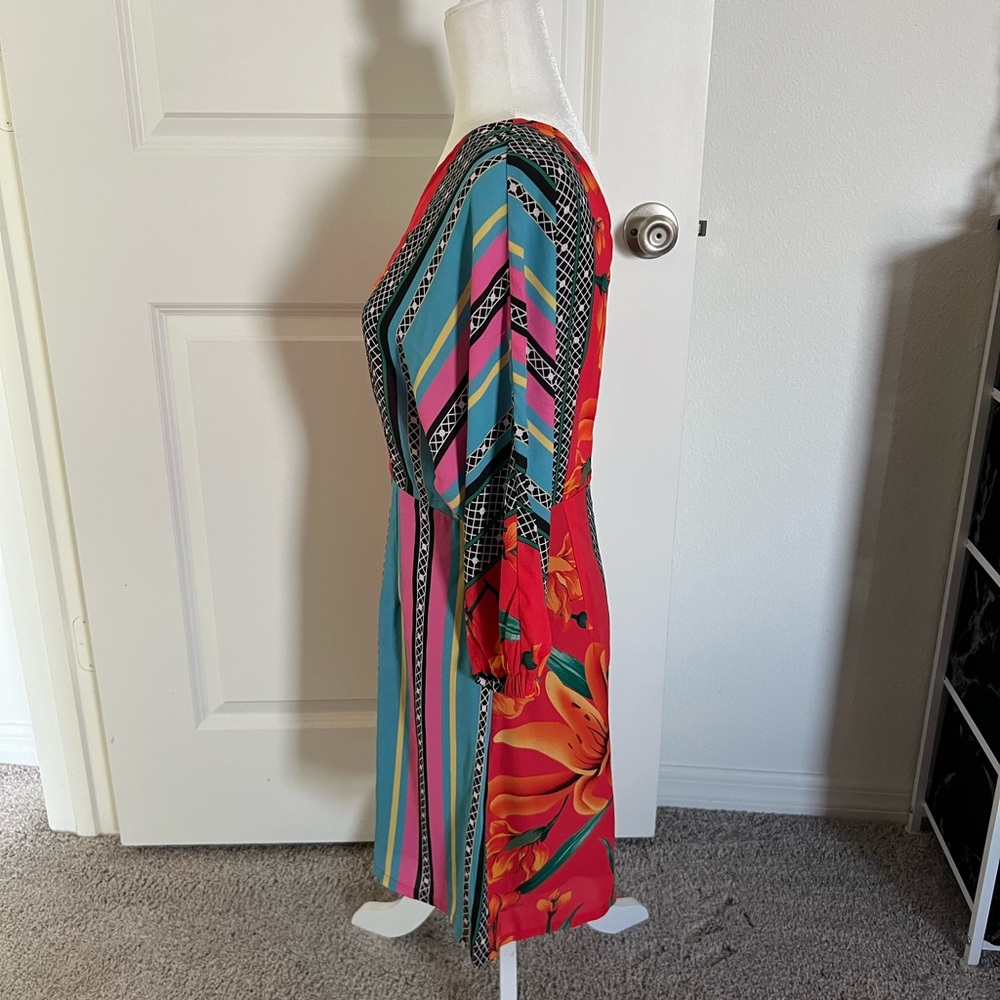 EUC SHEIN Multicolor One-Shoulder Dress 6 - Picture 7 of 10